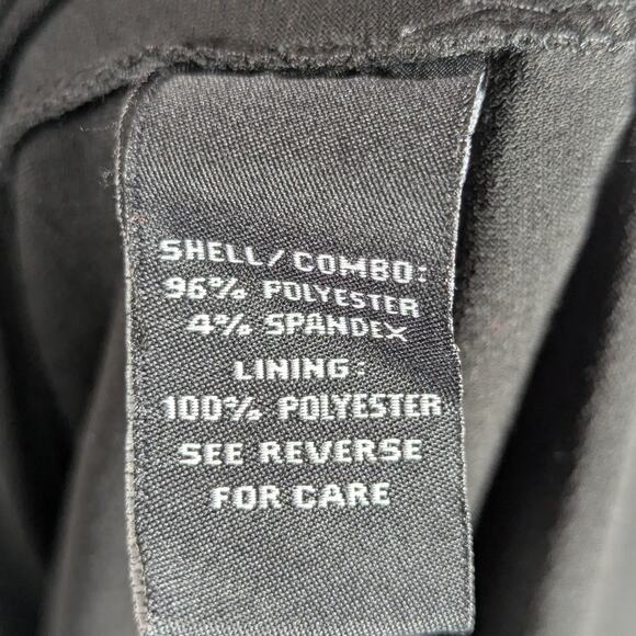 MSK M Dress Womens Colorblock Blue Green Black V Neck Midi Stretch Lined - Picture 3 of 5